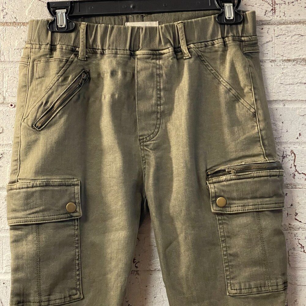 Graceβ& Lace Olive Green Cargo Jogger Pants - Size M - Picture 2 of 11